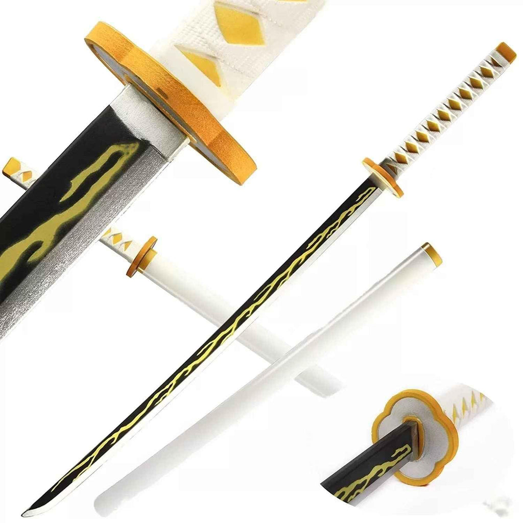 Demon Slayer: Zenitsu White Wooden Katana 104cm
