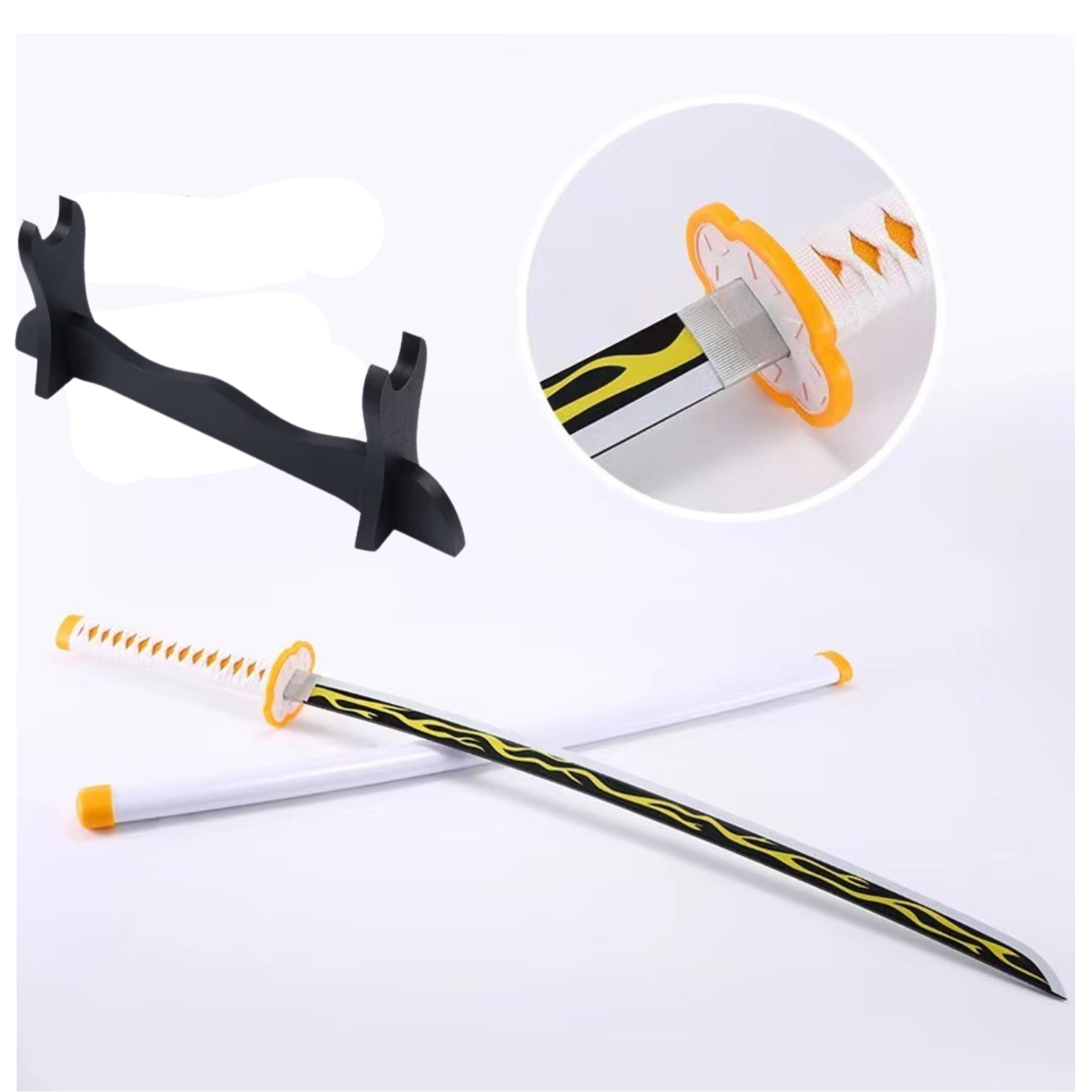 Demon Slayer: Zenitsu White Wooden Katana 104cm