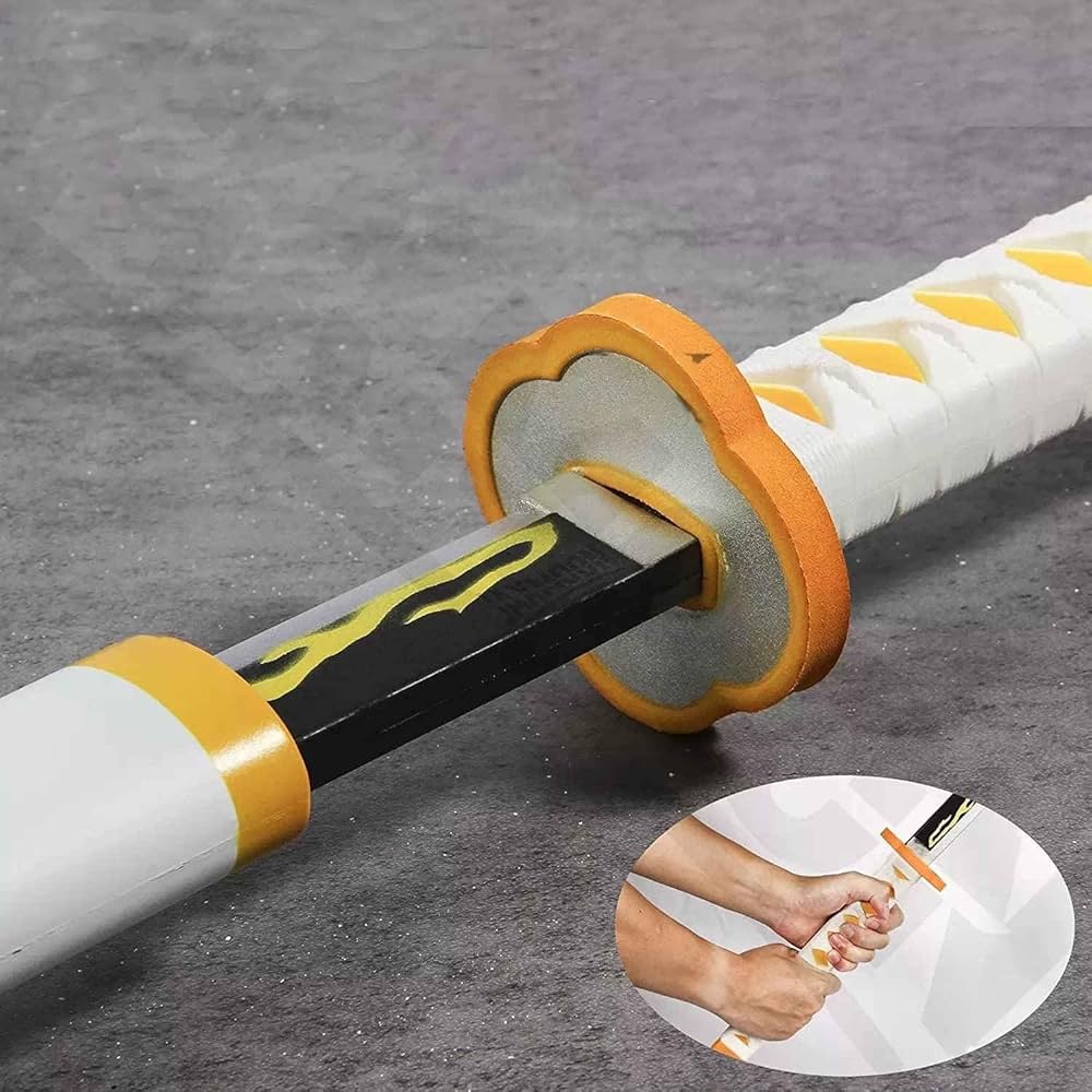 Demon Slayer: Zenitsu White Wooden Katana 104cm