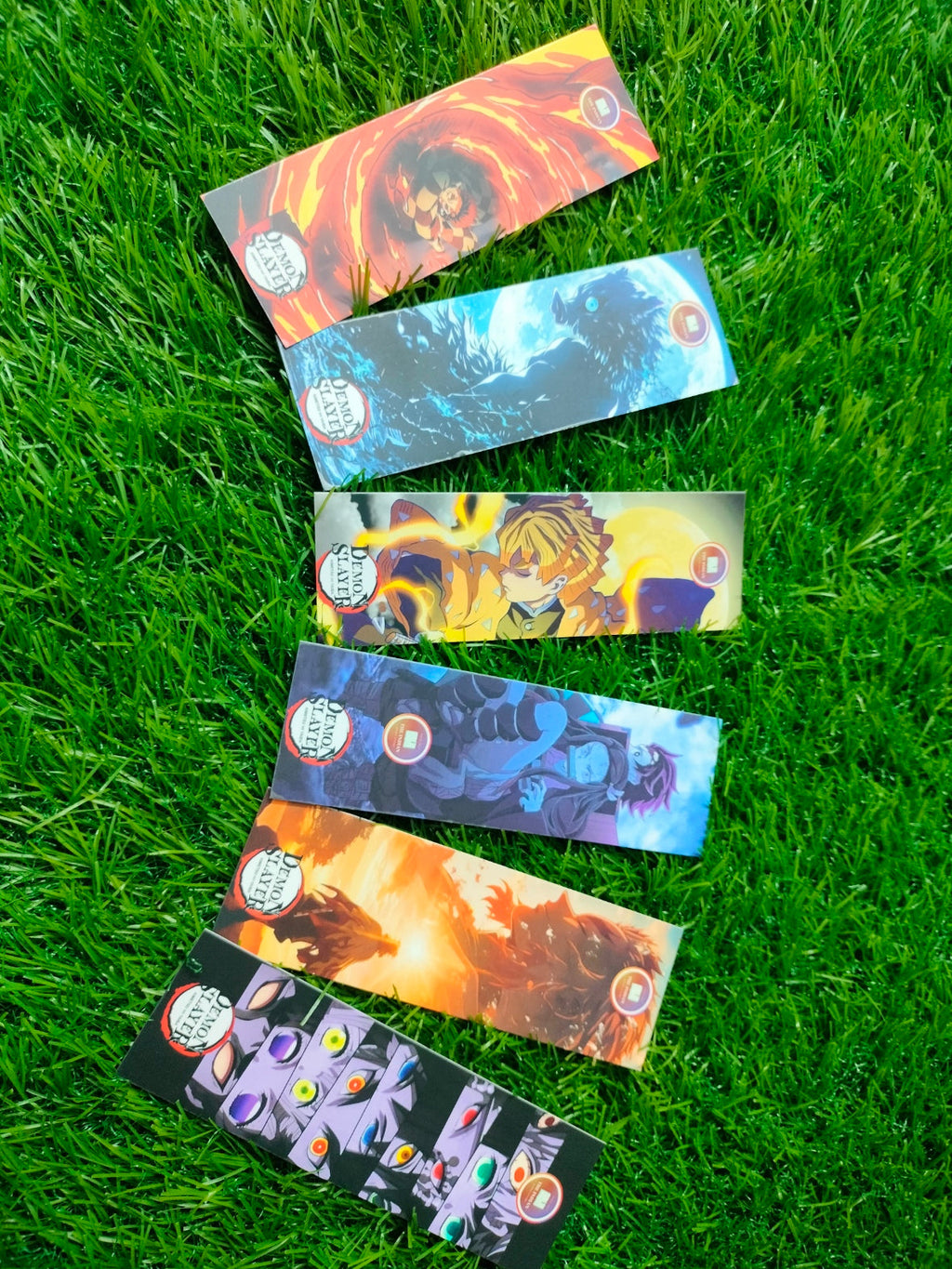 Demon Slayer Theme Bookmarks (6 Pcs)