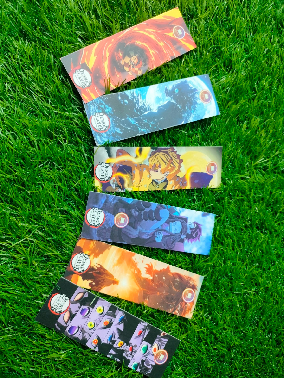 Demon Slayer Theme Bookmarks (6 Pcs)