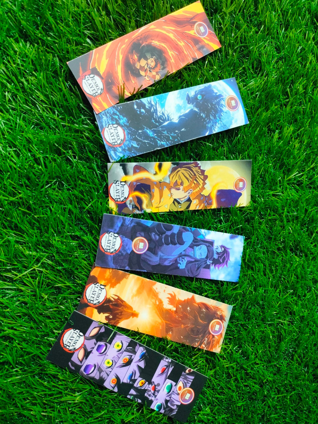 Demon Slayer Theme Bookmarks (6 Pcs)