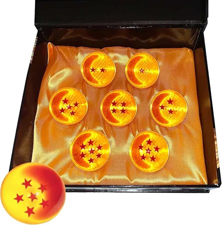 DBZ : 7-Piece Crystal Dragon Ball Set with Gift Box