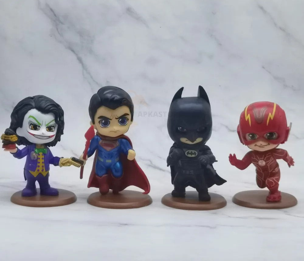 DC Characters 4pcs Set 10cm Action Figure