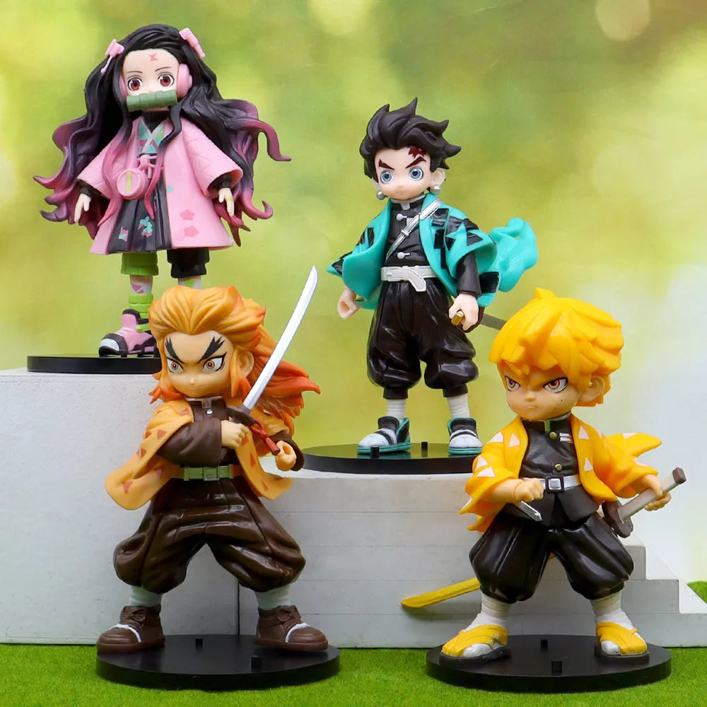 Demon Slayer : Set of 4pcs - 16-18cm Action Figure