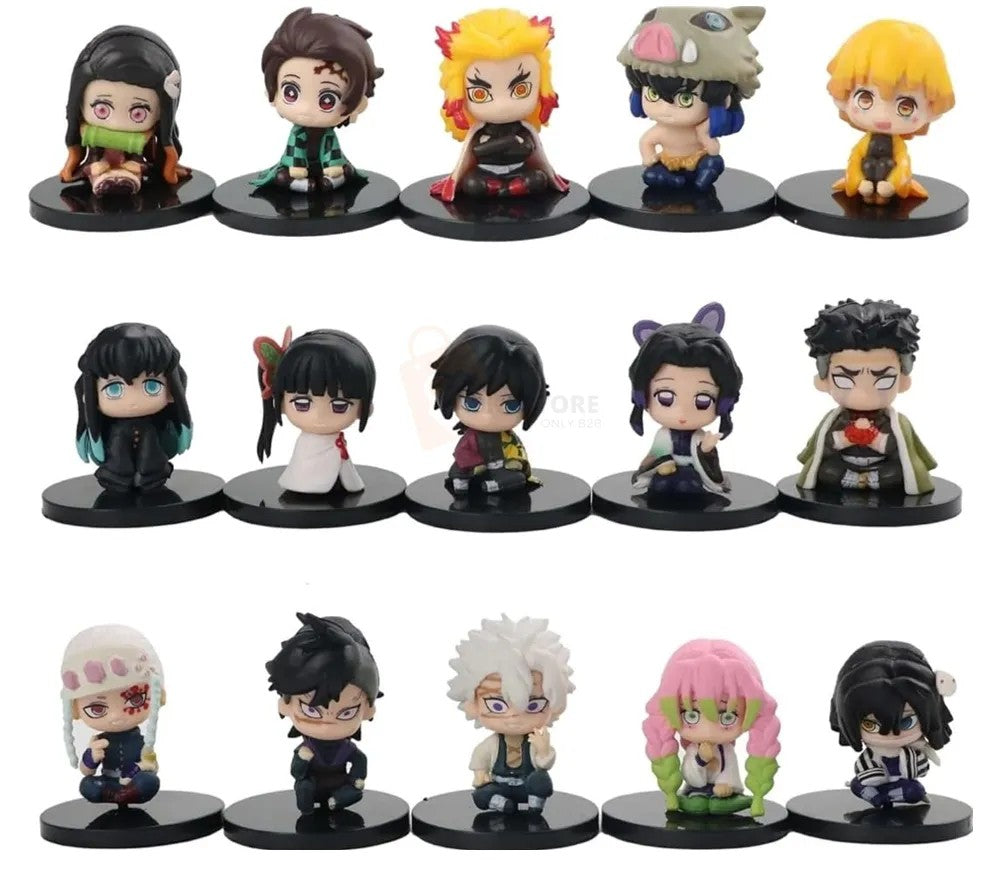 Demon Slayer : 15pcs Set - 6-7cm Action Figure
