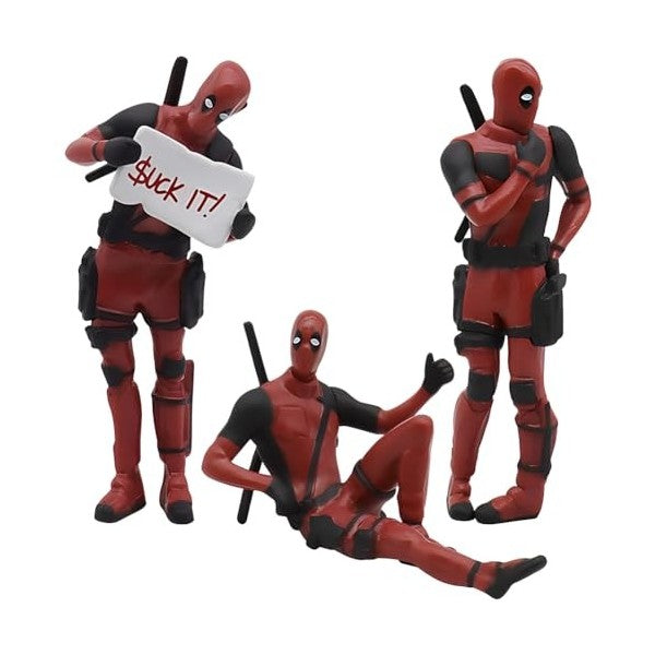 Deadpool 3pcs Standing Set Action Figure