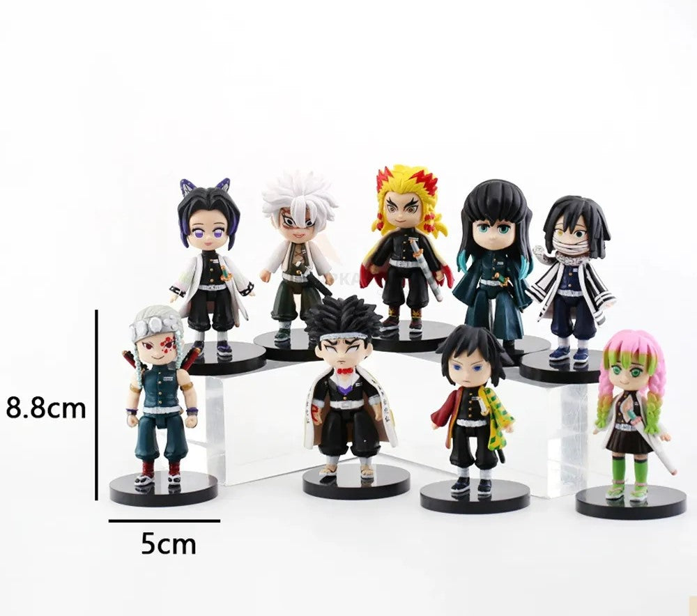 Demon Slayer 9pcs set 8.5cm Action Figure