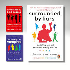 Combo 5 Book: Surrounded by Idiots+Pschopaths+Bad Bosses+Vampires+Liars by Thomas Erikson (Copy)