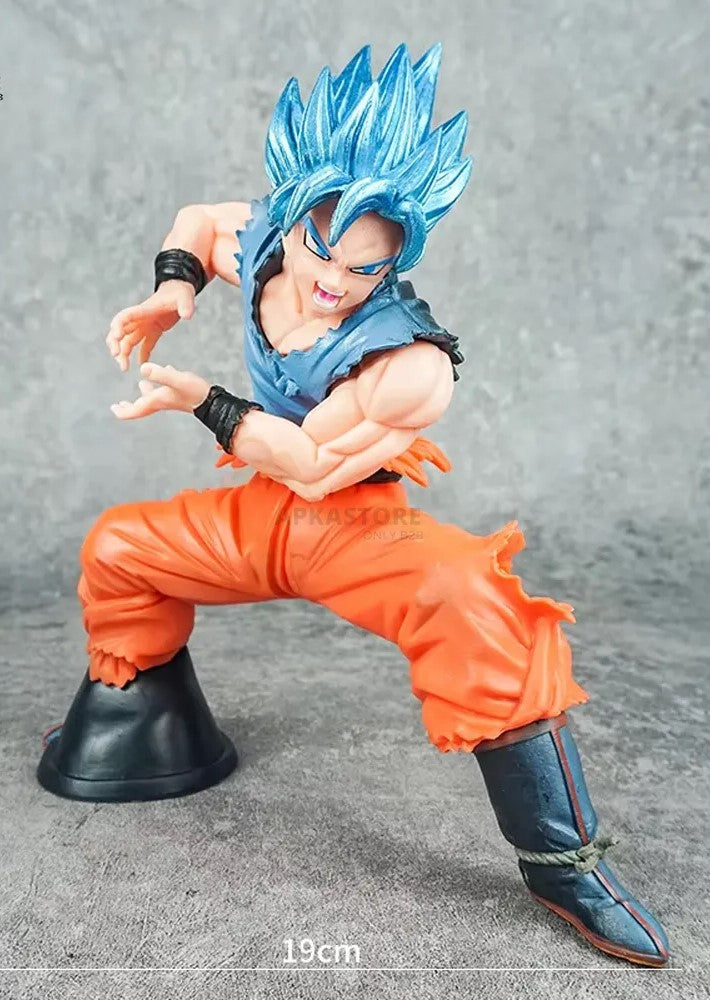 DBZ: Goku Super Saiyan Blue Hair -19cm Action Figure